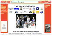 Desktop Screenshot of carrosseriehoesli.ch