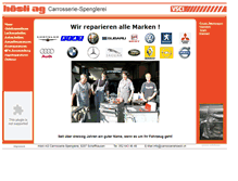Tablet Screenshot of carrosseriehoesli.ch